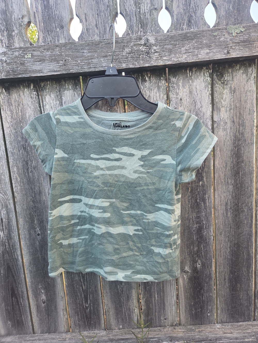 Epic Threads Green Camo Short Sleeve Tee
